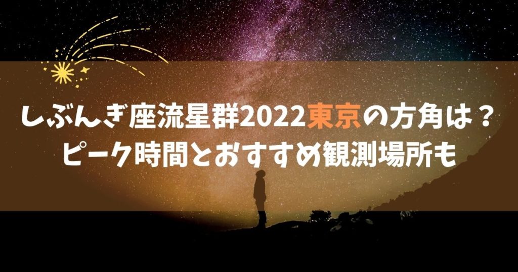 しぶんぎ座流星群2022東京
